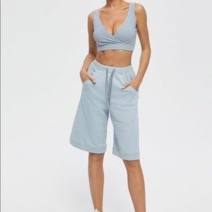 LIT Activewear Oversized Blue Shorts